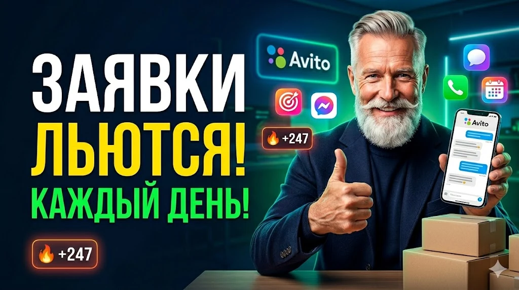 Avito заявки пример обложки ClickMaster