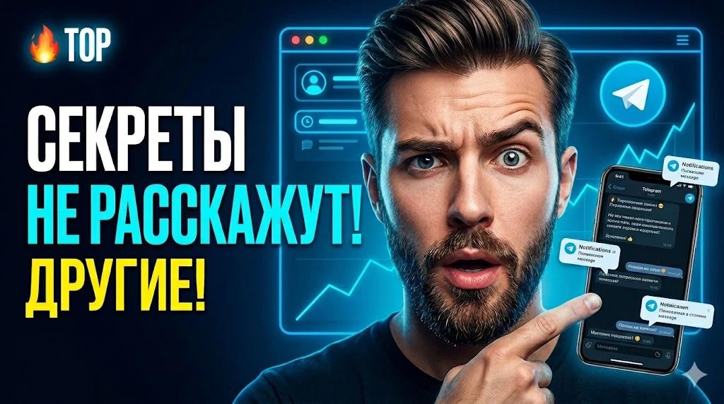 Telegram / соцсети пример обложки ClickMaster